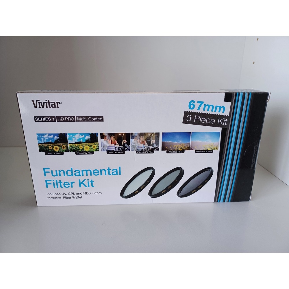 Vivitar Fundamental Filter Kit 67mm 3 Piece Kit Photography Camera Accessories